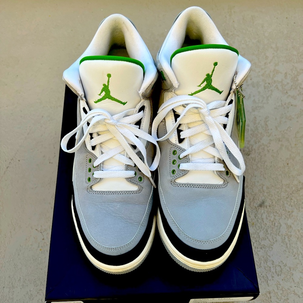 Jordan Retro 3 “ Chlorophyll” size 11.5